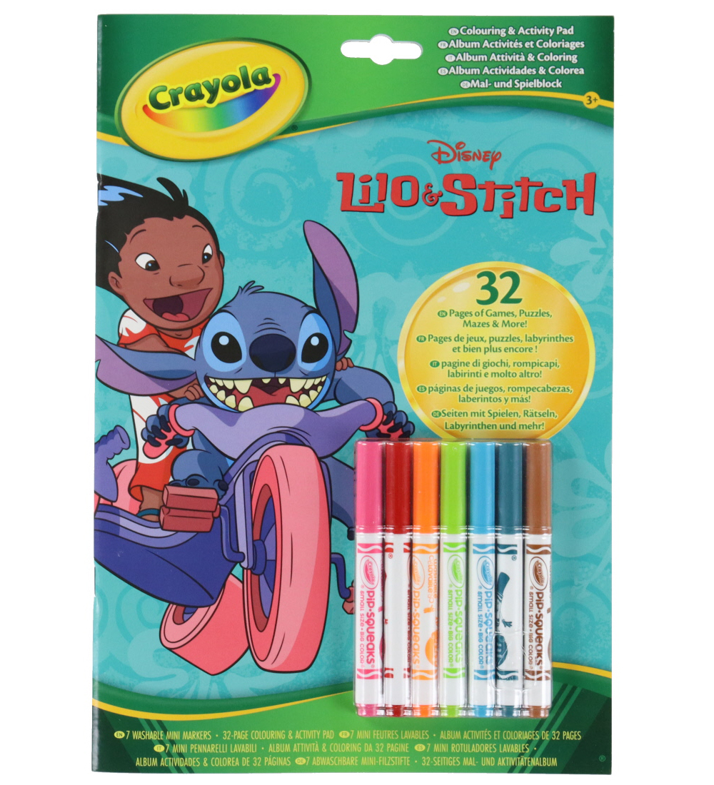 Crayola Aktivitätsbuch m. Filzstifte - 32 Seiten - Lilo & Stitch - Crayola - One Size - Aktivitätsbücher Crayola Aktivitätsbuch m. Filzstifte - 32 Seiten - Lilo & Stitch - Crayola - One Size - Aktivitätsbücher von Crayola
