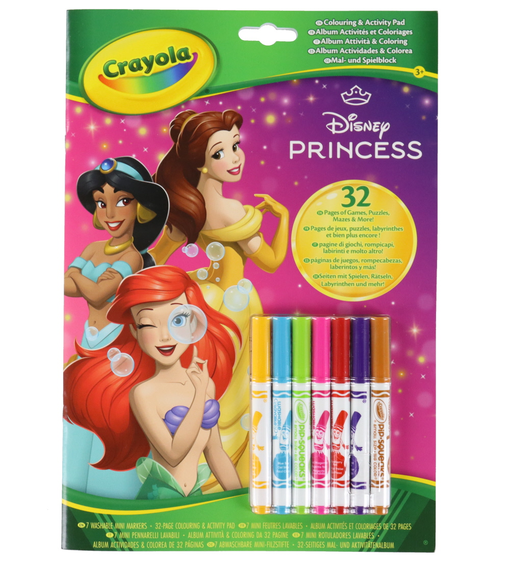 Crayola Aktivitätswoche m. Filzstifte - 32 Seiten - Disney Princ - Crayola - One Size - Aktivitätsbücher von Crayola
