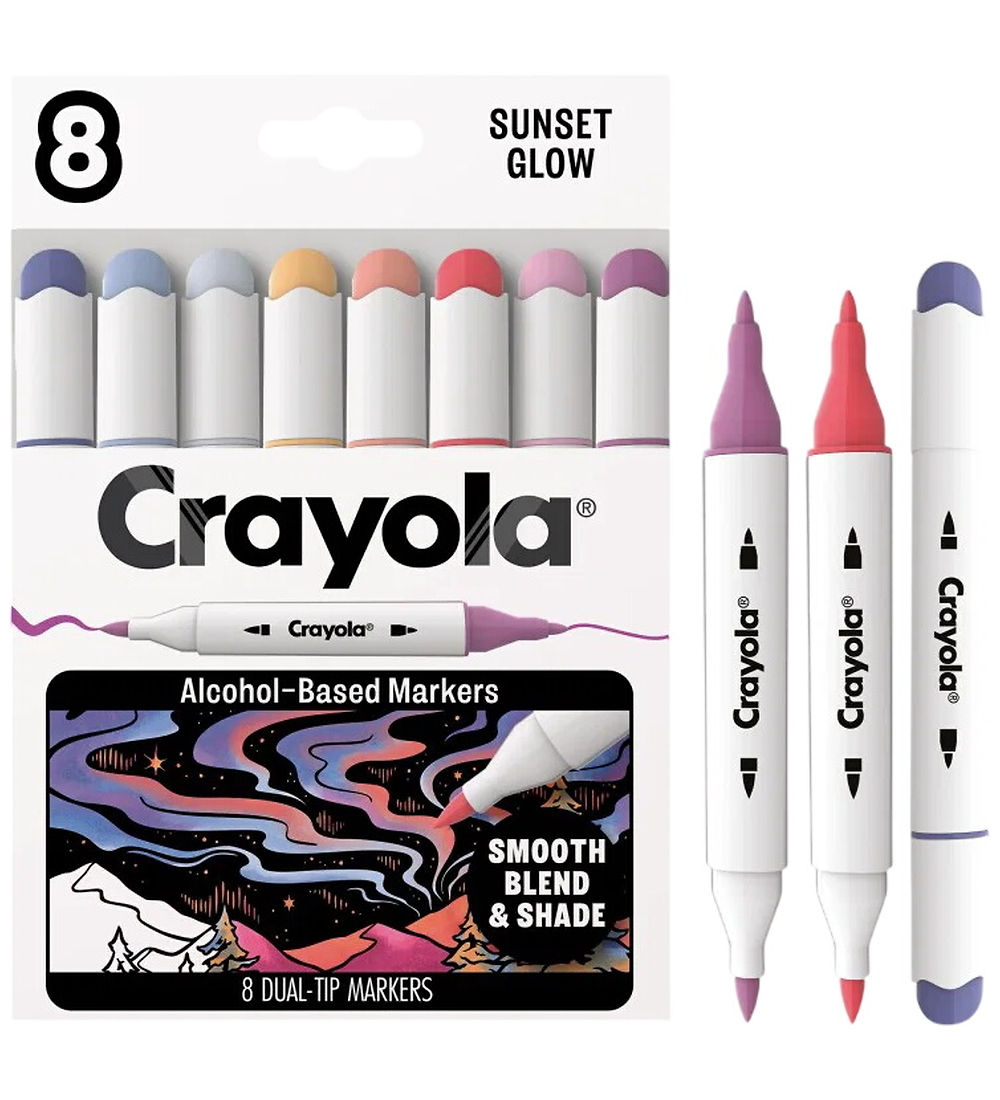 Crayola Farbtuschen - 8er-Pack - Art Marker - Farbe Sunset Glow - Crayola - One Size - Filzstifte Crayola Farbtuschen - 8er-Pack - Art Marker - Farbe Sunset Glow - Crayola - One Size - Filzstifte von Crayola