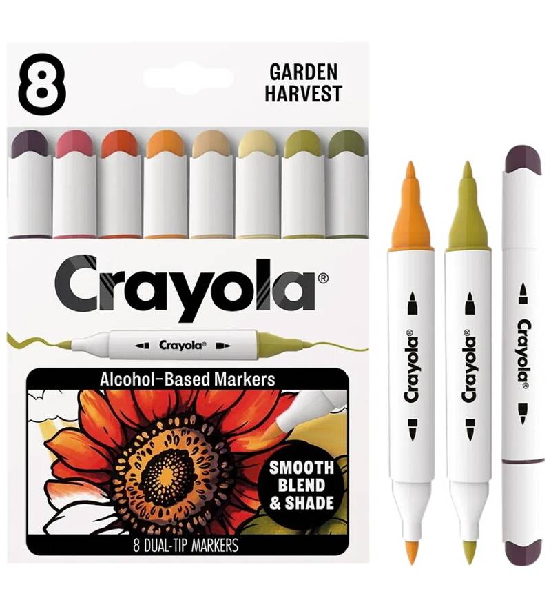 Crayola Farbtuschen - 8er-Pack - Art Markierungen - Garden Ernte - Crayola - One Size - Filzstifte Crayola Farbtuschen - 8er-Pack - Art Markierungen - Garden Ernte - Crayola - One Size - Filzstifte von Crayola