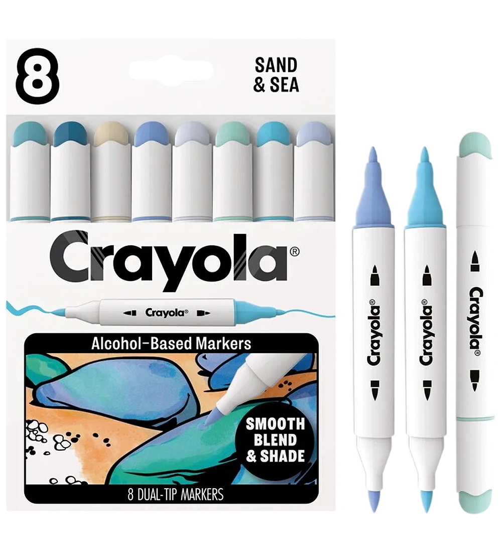 Crayola Farbtuschen - 8er-Pack - Art Markierungen - Sand & Sea - Crayola - One Size - Filzstifte Crayola Farbtuschen - 8er-Pack - Art Markierungen - Sand & Sea - Crayola - One Size - Filzstifte von Crayola