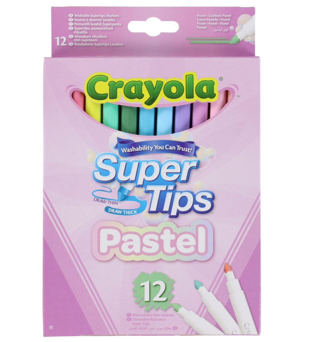 Crayola Filzstifte - 12 st. - Super Tipps - Pastel - Crayola - One Size - Filzstifte Crayola Filzstifte - 12 st. - Super Tipps - Pastel - Crayola - One Size - Filzstifte von Crayola