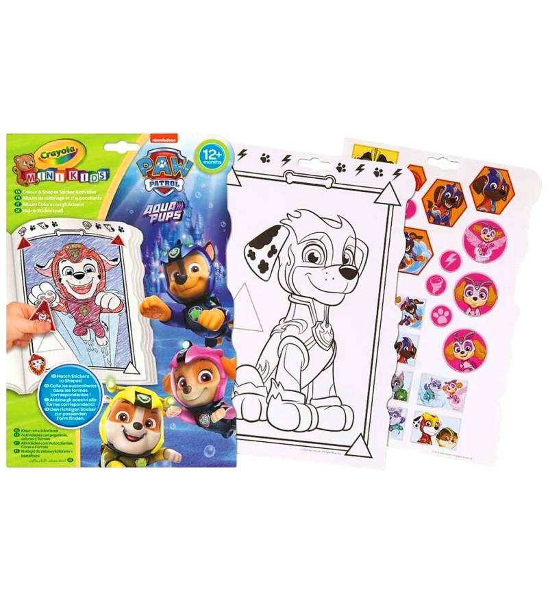 Crayola Malbuch - Mini Kids - Paw Patrol - Aqua Kot - Crayola - One Size - Malbücher Crayola Malbuch - Mini Kids - Paw Patrol - Aqua Kot - Crayola - One Size - Malbücher von Crayola