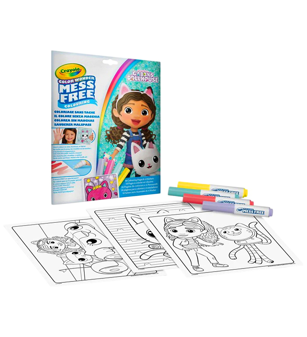 Crayola Malbuch m. Filzstifte - Farbwunder - Gabby's Dollhouse - Crayola - One Size - Malbücher Crayola Malbuch m. Filzstifte - Farbwunder - Gabby's Dollhouse - Crayola - One Size - Malbücher von Crayola