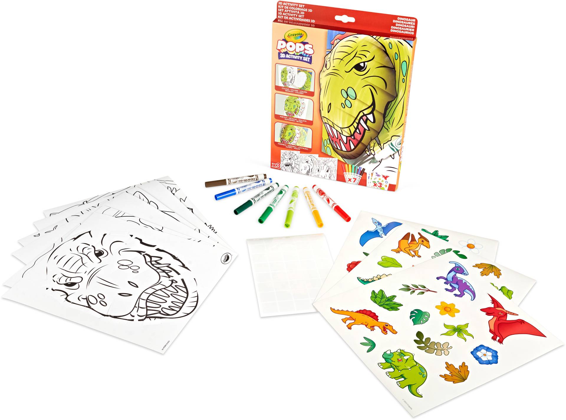 Crayola Pops 3D Skizzenbuch - Dinosaurier Crayola Pops 3D Skizzenbuch - Dinosaurier von Crayola