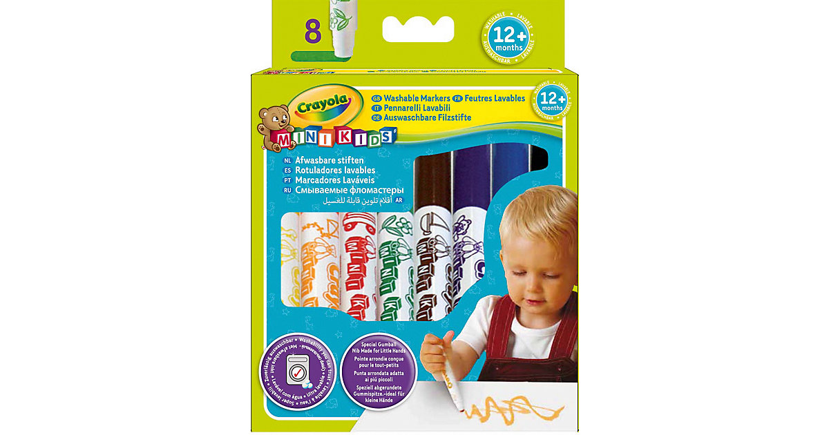 Filzstifte MINI KIDS, 8 Farben Filzstifte MINI KIDS, 8 Farben von Crayola