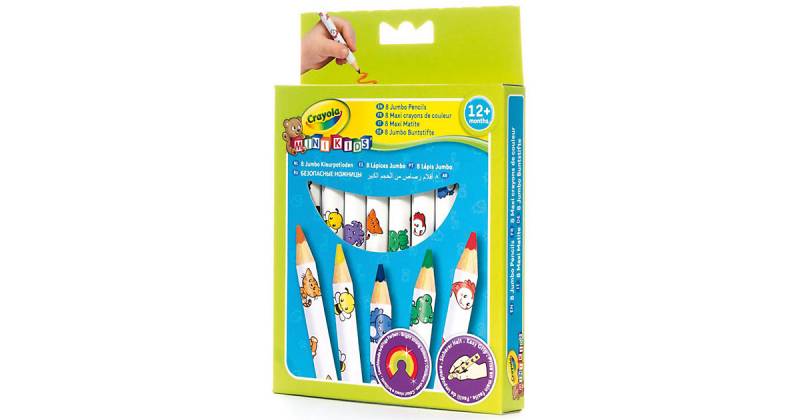 MINI KIDS Jumbo Farbstifte MINI KIDS, 8 Farben von Crayola