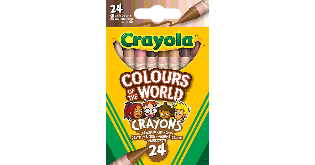 Wachsmalstifte Colours Of The World, 24 Farbtöne von Crayola