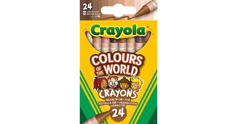 Wachsmalstifte Colours Of The World, 24 Farbtöne von Crayola