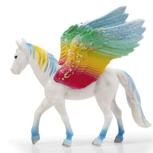 CRAZE Cavally Fantasy - Pegasus Jasper, Pferde Spielzeug Mädchen und Jungs, Regenbogen Pony mit Glitzerflügeln 43677 von CRAZE
