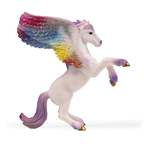 CRAZE Cavally Fantasy - Pegasus Amor. Pferde Spielzeug Spielfiguren Kinder. Geflügeltes Pferd Regenbogen Flügel Mit Glitzer 43684 von CRAZE