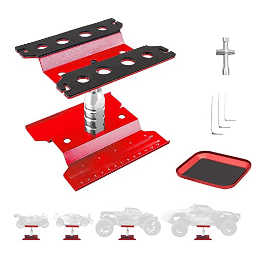 RC Car Work Stand& Schraubablage 360 Grad Rotation Aluminium Reparatur Station Lift für 1/8 1/10 1/12 1/16 1/18 Skala Traxxas TRX4 Axial Arrma Redcat Losi RC Crawler Monster Truck Buggy Rot RC Car Work Stand& Schraubablage 360 Grad Rotation Aluminium Reparatur Station Lift für 1/8 1/10 1/12 1/16 1/18 Skala Traxxas TRX4 Axial Arrma Redcat Losi RC Crawler Monster Truck Buggy Rot von Craznick
