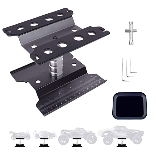 RC Car Work Stand& Schraubablage 360 Grad Rotation Aluminium Reparatur Station Lift für 1/8 1/10 1/12 1/16 1/18 Skala Traxxas TRX4 Axial Arrma Redcat Losi RC Crawler Monster Truck Buggy Schwarz RC Car Work Stand& Schraubablage 360 Grad Rotation Aluminium Reparatur Station Lift für 1/8 1/10 1/12 1/16 1/18 Skala Traxxas TRX4 Axial Arrma Redcat Losi RC Crawler Monster Truck Buggy Schwarz von Craznick