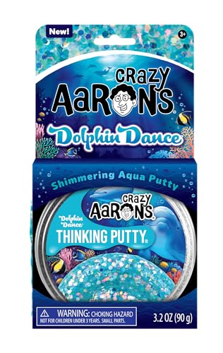 Crazy Aaron's Thinking Putty -Trendsetters Delphin Dance Sparkle Sensory Putty for Kids and Grown ups in a 10.2 cm Tin - Creative and Endless Fun, Stress Relief Therapy Toys, Never Dries Out Crazy Aaron's Thinking Putty -Trendsetters Delphin Dance Sparkle Sensory Putty for Kids and Grown ups in a 10.2 cm Tin - Creative and Endless Fun, Stress Relief Therapy Toys, Never Dries Out von Crazy Aaron's