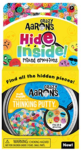 Crazy Aaron's Hide Inside!® Mixed Emotions Thinking Putty® Clear Putty mit versteckten Stücken – ungiftig, trocknet nie aus Crazy Aaron's Hide Inside!® Mixed Emotions Thinking Putty® Clear Putty mit versteckten Stücken – ungiftig, trocknet nie aus von Crazy Aaron's
