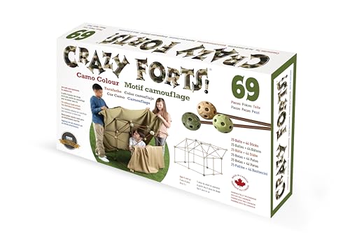 Crazy Forts - Camo Color - Bauset für Kinder ab 6 Jahren - Kreatives Fort Building STEM Spielzeug - Langlebiges und tragbares Kit - 69 Teile Crazy Forts - Camo Color - Bauset für Kinder ab 6 Jahren - Kreatives Fort Building STEM Spielzeug - Langlebiges und tragbares Kit - 69 Teile von Crazy Forts