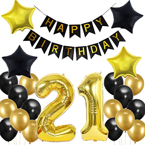 21. Geburtstag Dekoration, 21 Geburtstag Deko Schwarz und Gold, Geburtstagsdeko 21 Jahre Mann, 21 Jahre Geburtstagdeko Mann, Luftballon 21. Geburtstag Deko, 21. Party Luftballons 21. Geburtstag Dekoration, 21 Geburtstag Deko Schwarz und Gold, Geburtstagsdeko 21 Jahre Mann, 21 Jahre Geburtstagdeko Mann, Luftballon 21. Geburtstag Deko, 21. Party Luftballons von Crazy-M