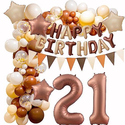 21. Luftballons Retro Braun, 21 Geburtstag Frauen Männer, Geburtstagsdeko 21 Ballon Girlande, Deko 21. Geburtstag Kaffee Ballon Arch, 21 Jahr Beige Vintage Ballon Deko 21. Geburtstag Dekorationen 21. Luftballons Retro Braun, 21 Geburtstag Frauen Männer, Geburtstagsdeko 21 Ballon Girlande, Deko 21. Geburtstag Kaffee Ballon Arch, 21 Jahr Beige Vintage Ballon Deko 21. Geburtstag Dekorationen von Crazy-M