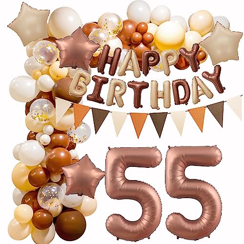 55. Luftballons Retro Braun, 55 Geburtstag Frauen Männer, Geburtstagsdeko 55 Ballon Girlande, Deko 55. Geburtstag Kaffee Ballon Arch, 55 Jahr Beige Vintage Ballon Deko 55. Geburtstag Dekorationen 55. Luftballons Retro Braun, 55 Geburtstag Frauen Männer, Geburtstagsdeko 55 Ballon Girlande, Deko 55. Geburtstag Kaffee Ballon Arch, 55 Jahr Beige Vintage Ballon Deko 55. Geburtstag Dekorationen von Crazy-M