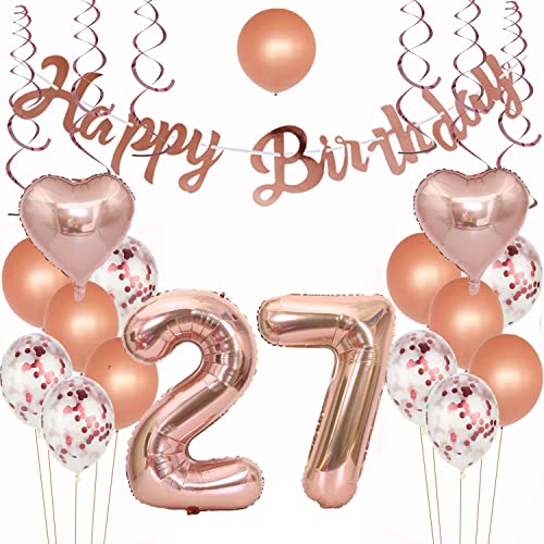 Geburtstagsdeko 27 Rosegold Luftballon 27. Geburtstag Rosegold Geburtstagsdeko 27 Jahr Mädchen Frau 27 Geburtstag Deko 27. Geburtstag Dekoration Luftballons 27 Geburtstags deko Frau Geburtstagsdeko 27 Rosegold Luftballon 27. Geburtstag Rosegold Geburtstagsdeko 27 Jahr Mädchen Frau 27 Geburtstag Deko 27. Geburtstag Dekoration Luftballons 27 Geburtstags deko Frau von Crazy-M