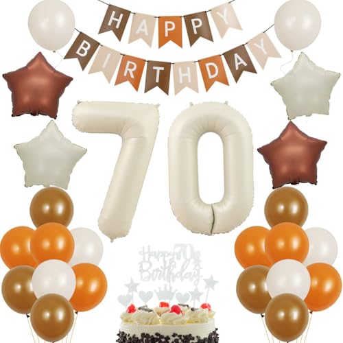 Luftballons 70 Geburtstag frauen Mann Deko, Geburtstagsdeko 70 Jahre frau Ballon, Retro Kaffee Braun sand weiß Ballon 70. geburtstag frauen dekoration,Tortendeko 70 Geburtstag deko frauen Luftballons 70 Geburtstag frauen Mann Deko, Geburtstagsdeko 70 Jahre frau Ballon, Retro Kaffee Braun sand weiß Ballon 70. geburtstag frauen dekoration,Tortendeko 70 Geburtstag deko frauen von Crazy-M