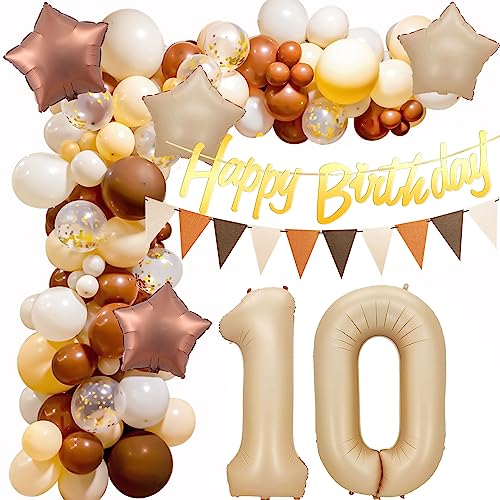 Retro 10 Geburtstag Deko,Geburtstagsdeko 10. Ballon Girlande, 10. Luftballons Retro Braun Deko,Deko 10. Geburtstag Luftballon Beige Girlande,10 Geburtstag Mädchen Junge Kaffee Ballon Arch Retro 10 Geburtstag Deko,Geburtstagsdeko 10. Ballon Girlande, 10. Luftballons Retro Braun Deko,Deko 10. Geburtstag Luftballon Beige Girlande,10 Geburtstag Mädchen Junge Kaffee Ballon Arch von Crazy-M