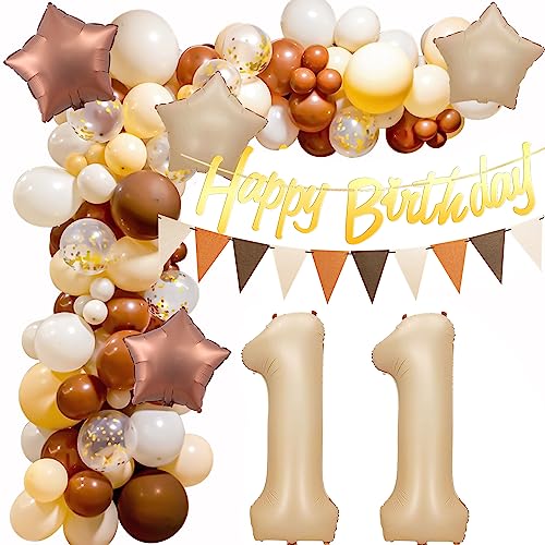 Retro 11 Geburtstag Deko,Geburtstagsdeko 11. Ballon Girlande, 11. Luftballons Retro Braun Deko,Deko 11. Geburtstag Luftballon Beige Girlande,11 Geburtstag Mädchen Junge Kaffee Ballon Arch Retro 11 Geburtstag Deko,Geburtstagsdeko 11. Ballon Girlande, 11. Luftballons Retro Braun Deko,Deko 11. Geburtstag Luftballon Beige Girlande,11 Geburtstag Mädchen Junge Kaffee Ballon Arch von Crazy-M