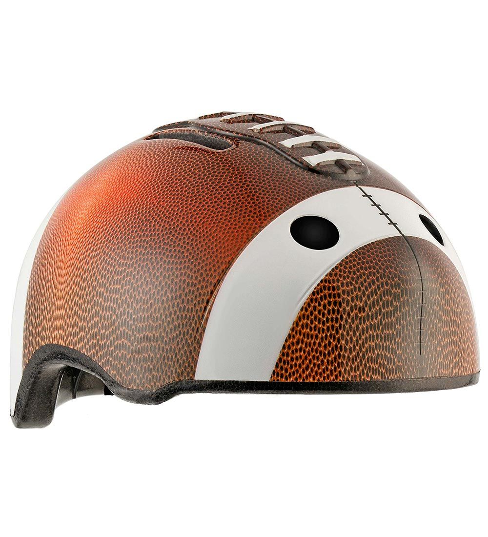 Crazy Safety Fahrradhelm m. Hell - Fußball - Braun - Crazy Safety - 49-55 cm - Fahrradhelme Crazy Safety Fahrradhelm m. Hell - Fußball - Braun - Crazy Safety - 49-55 cm - Fahrradhelme von Crazy Safety
