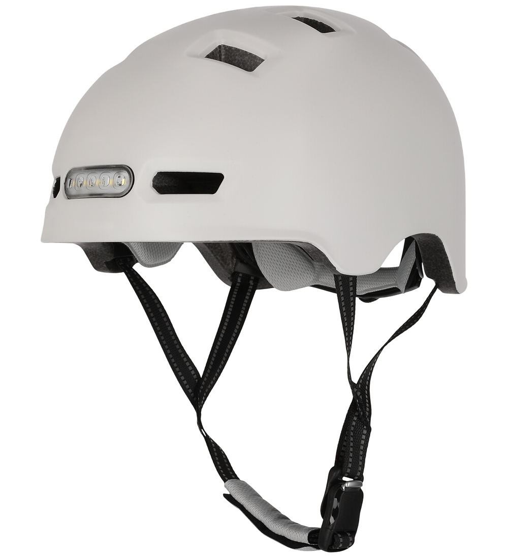 Crazy Safety Fahrradhelm m. Licht - Vertigo - Weiß - Crazy Safety - 54-57 cm - Fahrradhelme Crazy Safety Fahrradhelm m. Licht - Vertigo - Weiß - Crazy Safety - 54-57 cm - Fahrradhelme von Crazy Safety