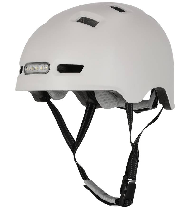 Crazy Safety Fahrradhelm m. Licht - Vertigo - Weiß - Crazy Safety - 54-57 cm - Fahrradhelme Crazy Safety Fahrradhelm m. Licht - Vertigo - Weiß - Crazy Safety - 54-57 cm - Fahrradhelme von Crazy Safety