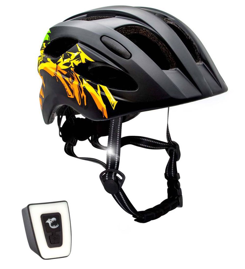 Crazy Safety Fahrradhelm m. Light - Grafitti - Schwarz/Gelb - Crazy Safety - 54-59 cm - Fahrradhelme Crazy Safety Fahrradhelm m. Light - Grafitti - Schwarz/Gelb - Crazy Safety - 54-59 cm - Fahrradhelme von Crazy Safety