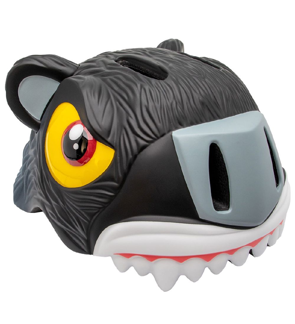 Crazy Safety Fahrradhelm m. Light - Panther - Schwarz - Crazy Safety - 49-55 cm - Fahrradhelme Crazy Safety Fahrradhelm m. Light - Panther - Schwarz - Crazy Safety - 49-55 cm - Fahrradhelme von Crazy Safety