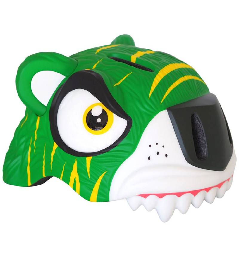 Crazy Safety Fahrradhelm m. Light - Tiger - Grün - Crazy Safety - 49-55 cm - Fahrradhelme Crazy Safety Fahrradhelm m. Light - Tiger - Grün - Crazy Safety - 49-55 cm - Fahrradhelme von Crazy Safety