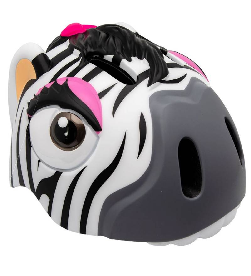 Crazy Safety Fahrradhelm m. Light - Zebra - Schwarz/Weiß - Crazy Safety - 49-55 cm - Fahrradhelme Crazy Safety Fahrradhelm m. Light - Zebra - Schwarz/Weiß - Crazy Safety - 49-55 cm - Fahrradhelme von Crazy Safety