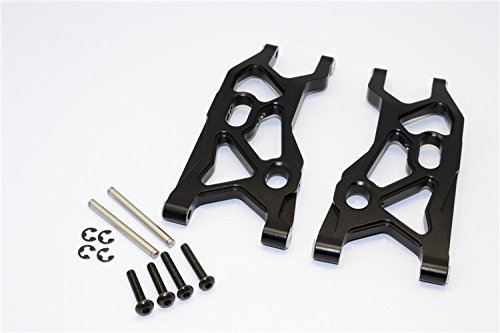 CrazyRacer AX80111 Aluminum Front Lower Suspension A-Arms for 1/10 Yeti 90026/90056 RC Buggy Black von CrazyRacer