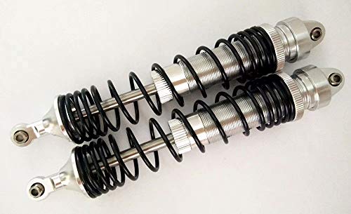 All-Aluminum Front GTR Shock Absorber Spring Damper 133mm with Aluminum Ends - 2pcs Set Silver for UDR Unlimited Desert Racer 8460 von EPTNNASO