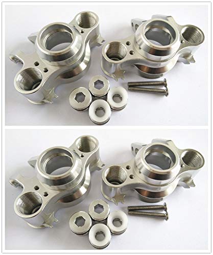 Aluminum Axle Carriers Left & Right Front & Rear -2PR Silver for 1/10 RC E-REVO 2.0 VXL 8635 Traxxas von EPTNNASO
