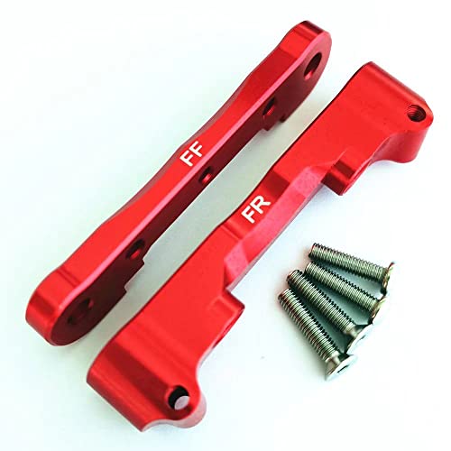 CrazyRacer Aluminum Front Suspension Link Mount Red for Arrma AR330378 AR330379(Front) Felony Infraction Kraton Limitless Mojave Outcast Notorious Senton Tailon Typhon von EPTNNASO