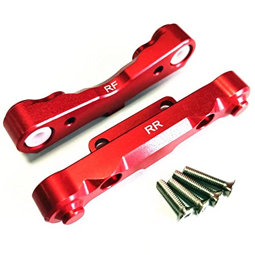 CrazyRacer Aluminum Rear Suspension Link Mount Red for Armma AR330186 AR330379(Rear) AR330229 Felony Infraction Kraton Limitless Mojave Outcast Notorious Senton Tailon Typhon von EPTNNASO