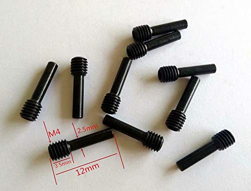 CrazyRacer 10pcs Hard Steel M4 X 3.5 X 12 X 2.5 Driveshafts Screw Pins for RC Car Upgrade Parts von EPTNNASO