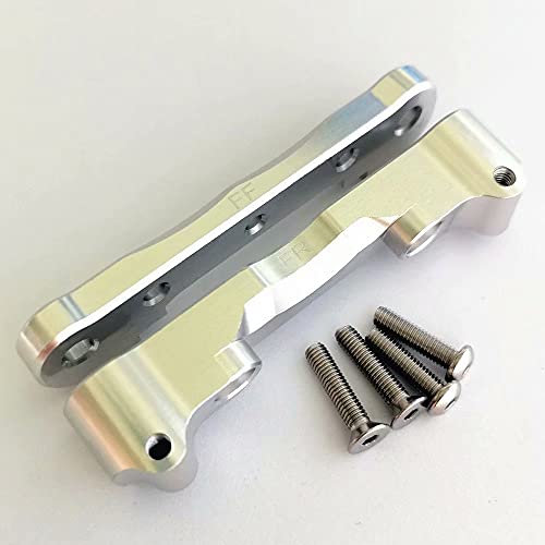 CrazyRacer Aluminum Front Suspension Link Mount Silver for Arrma AR330378 AR330379(Front) Felony Infraction Kraton Limitless Mojave Outcast Notorious Senton Tailon Typhon von EPTNNASO