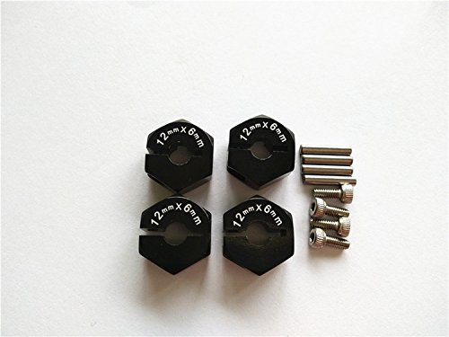 CrazyRacer Aluminum Hex Adapter 12MM Diameter,6MM Thickness,2MM Pins,4MM Middle Hole -4PCS Set for RC 1:10 CAR CC01 TT01 H-P-I Sprint2 Black CrazyRacer Aluminum Hex Adapter 12MM Diameter,6MM Thickness,2MM Pins,4MM Middle Hole -4PCS Set for RC 1:10 CAR CC01 TT01 H-P-I Sprint2 Black von EPTNNASO