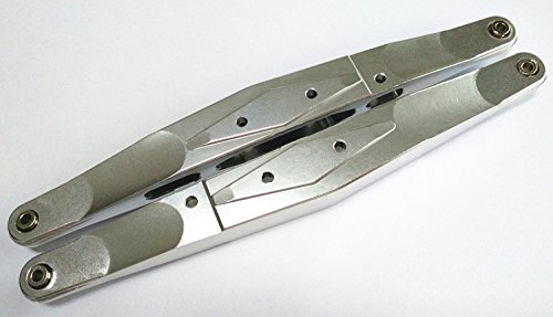CrazyRacer Aluminum Lower Rear Trailing Arm (2) Silver for Losii 1/10 Baja Rey LOS234003 LOS334006 von CrazyRacer
