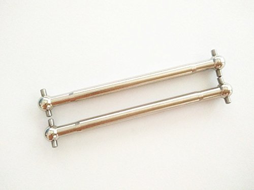 CrazyRacer Harden Steel Drive Shaft 6X65MM - 2pcs Set for H-P-I Savage XS Flux Silver von EPTNNASO