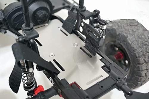 CrazyRacer Stainless Steel F/R Upper Extend Battery Holder Relocation Mount for Axial SCX10 II AX90046 AX90047 von CrazyRacer