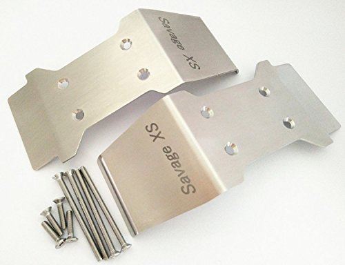 CrazyRacer Stainless Steel Front + Rear Skide Plate Protect Armor for HPI Mini Savage XS Flux - 2pcs CrazyRacer Stainless Steel Front + Rear Skide Plate Protect Armor for HPI Mini Savage XS Flux - 2pcs von EPTNNASO