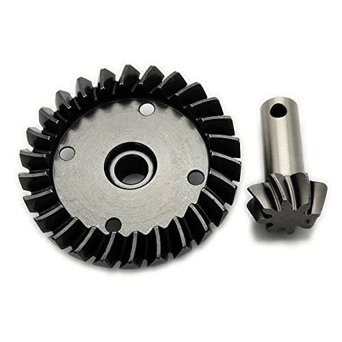 CrazyRacer Harden Chrome Steel Spiral Cut Differential Ring/Pinion Gear 8T/26T for 1/8 H-P-I Savage Flux X XL 4.6 21 25 SS von CrazyRacer