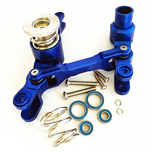 Verstellbare Lenkeinheit aus Aluminium mit Kugellagern, blau, für Traxxas 1/5 X-MAXX XMAXX 6S 8S 7746 von EPTNNASO