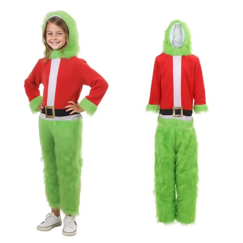 Crazycos Grinch Pelziges Monster Kinderkostüm Weihnachtsmann Kostüm Perfekt für Baby Jungen Mädchen Party Rollenspiele und Cosplay Weihnachten Crazycos Grinch Pelziges Monster Kinderkostüm Weihnachtsmann Kostüm Perfekt für Baby Jungen Mädchen Party Rollenspiele und Cosplay Weihnachten von Crazycos