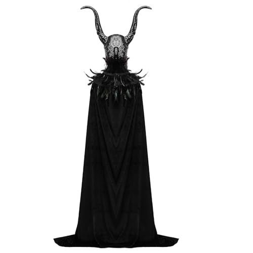 Crazycos Male Costume Women Adult Maryparty Male Horns Halloween Witch Accessories Halloween Masquerade Prop von Crazycos